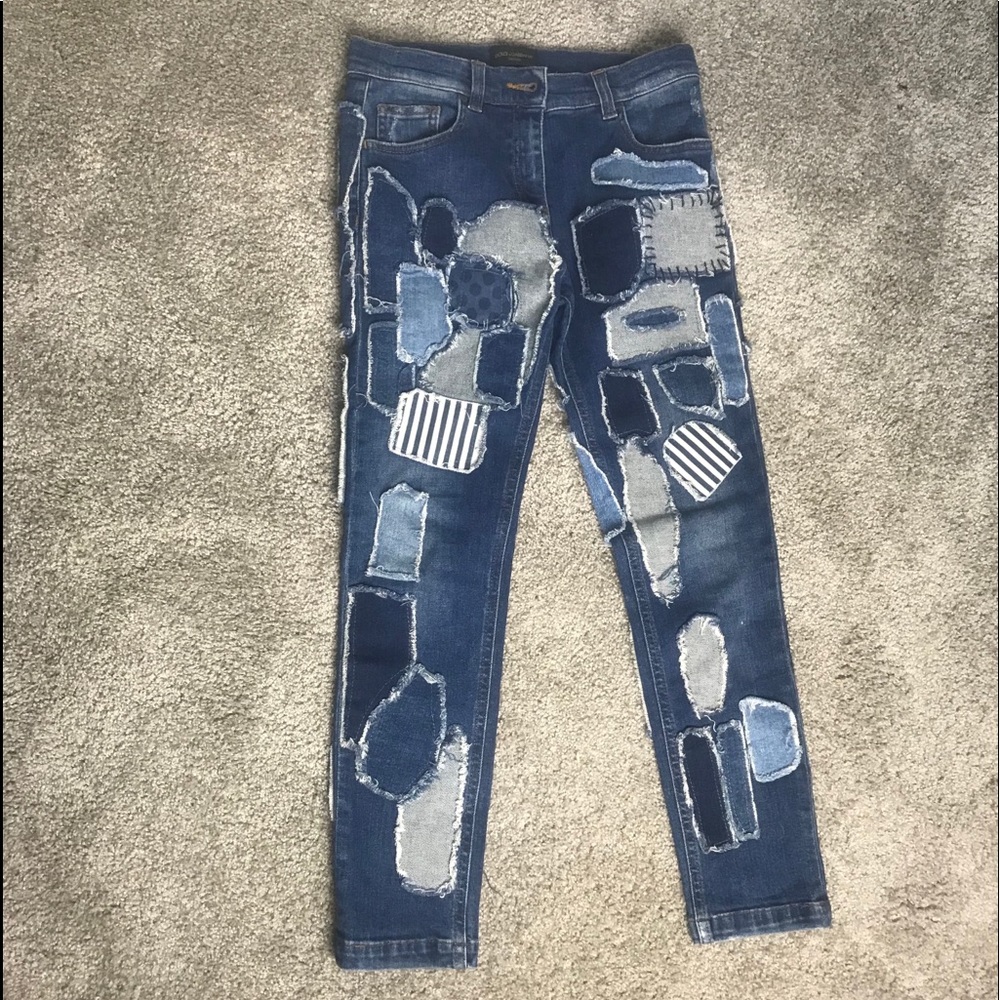 Dolce &Gabbana patch jeans